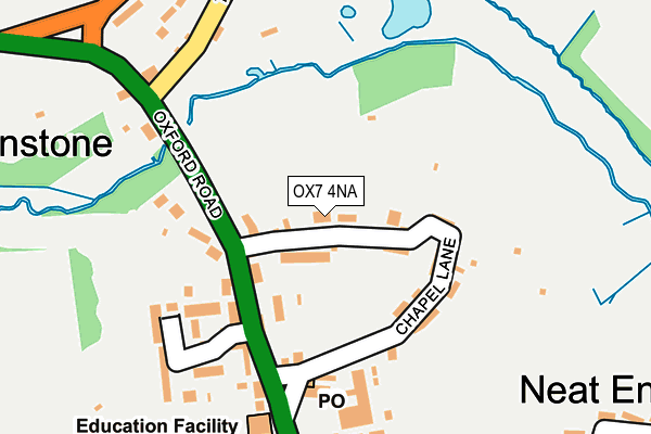 OX7 4NA map - OS OpenMap – Local (Ordnance Survey)