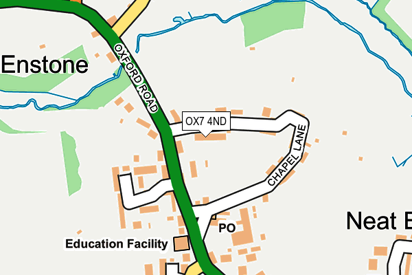 OX7 4ND map - OS OpenMap – Local (Ordnance Survey)