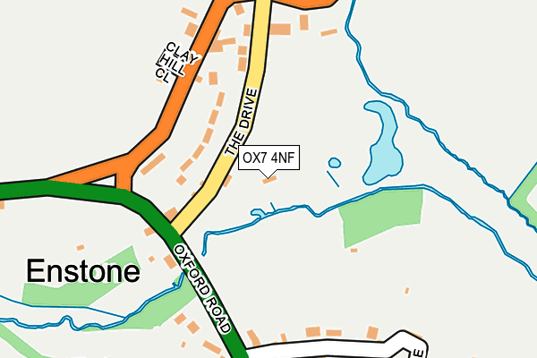 OX7 4NF map - OS OpenMap – Local (Ordnance Survey)