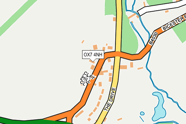 OX7 4NH map - OS OpenMap – Local (Ordnance Survey)