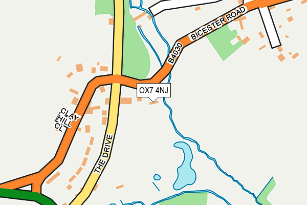 OX7 4NJ map - OS OpenMap – Local (Ordnance Survey)