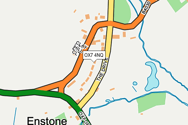 OX7 4NQ map - OS OpenMap – Local (Ordnance Survey)