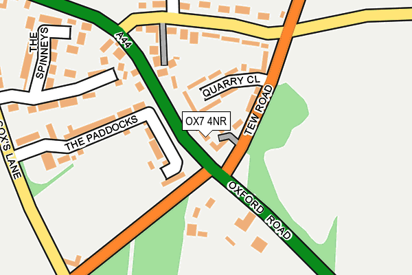 OX7 4NR map - OS OpenMap – Local (Ordnance Survey)