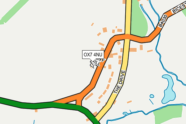 OX7 4NU map - OS OpenMap – Local (Ordnance Survey)