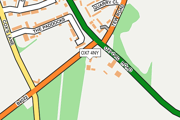 OX7 4NY map - OS OpenMap – Local (Ordnance Survey)
