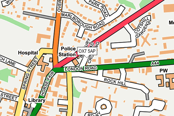 OX7 5AP map - OS OpenMap – Local (Ordnance Survey)