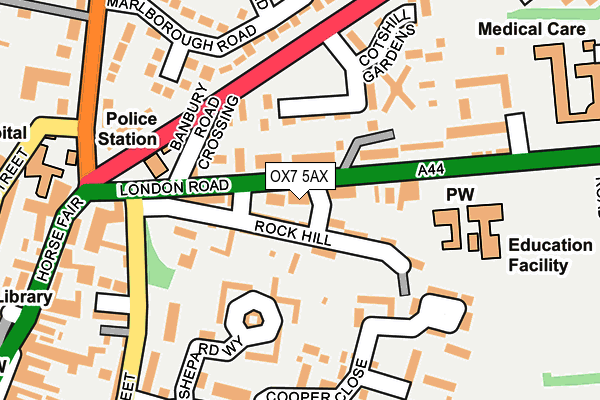 Map of WYCHWOOD PLACE RESIDENTS ASSOCIATION LIMITED at local scale
