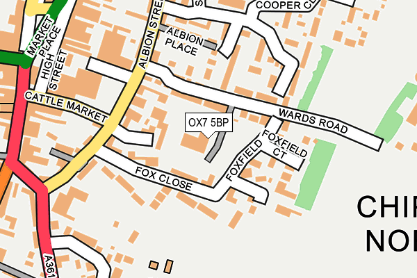 OX7 5BP map - OS OpenMap – Local (Ordnance Survey)