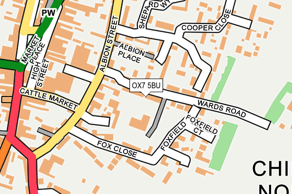 OX7 5BU map - OS OpenMap – Local (Ordnance Survey)