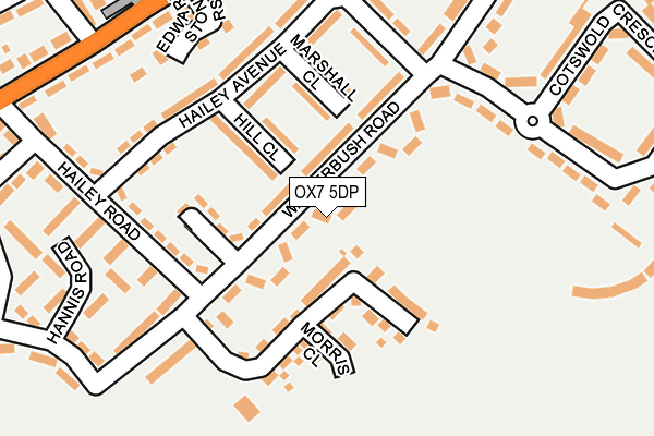 OX7 5DP map - OS OpenMap – Local (Ordnance Survey)