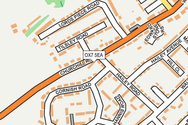 OX7 5EA map - OS OpenMap – Local (Ordnance Survey)