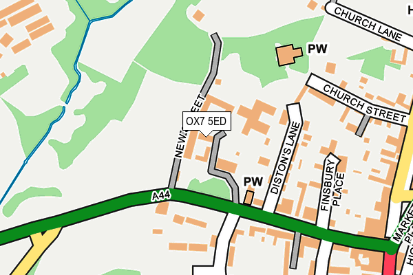 OX7 5ED map - OS OpenMap – Local (Ordnance Survey)