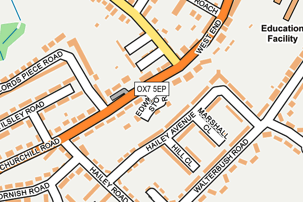 OX7 5EP map - OS OpenMap – Local (Ordnance Survey)