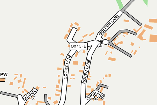 OX7 5FE map - OS OpenMap – Local (Ordnance Survey)