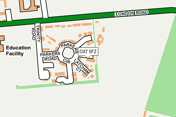 OX7 5FZ map - OS OpenMap – Local (Ordnance Survey)