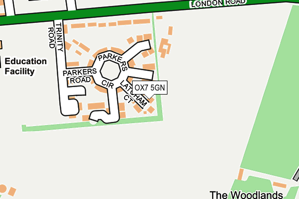 OX7 5GN map - OS OpenMap – Local (Ordnance Survey)