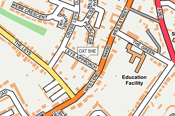 OX7 5HE map - OS OpenMap – Local (Ordnance Survey)