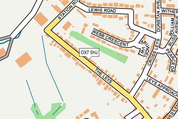 OX7 5HJ map - OS OpenMap – Local (Ordnance Survey)