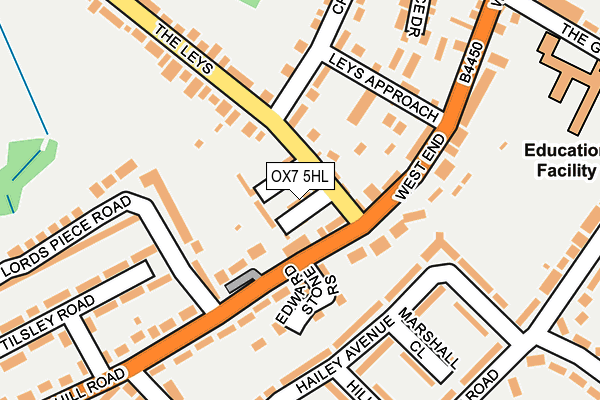 OX7 5HL map - OS OpenMap – Local (Ordnance Survey)