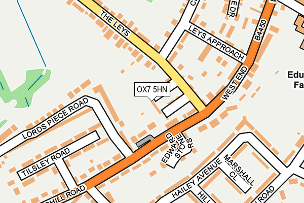 OX7 5HN map - OS OpenMap – Local (Ordnance Survey)