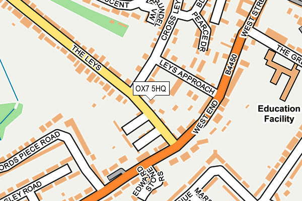 OX7 5HQ map - OS OpenMap – Local (Ordnance Survey)