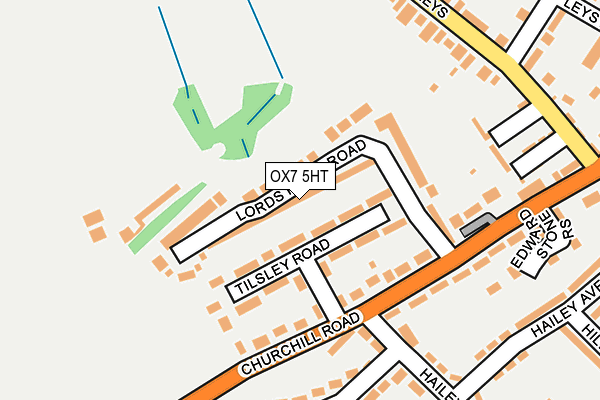 OX7 5HT map - OS OpenMap – Local (Ordnance Survey)