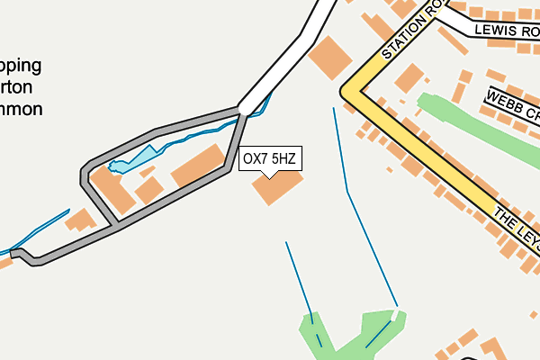 OX7 5HZ map - OS OpenMap – Local (Ordnance Survey)
