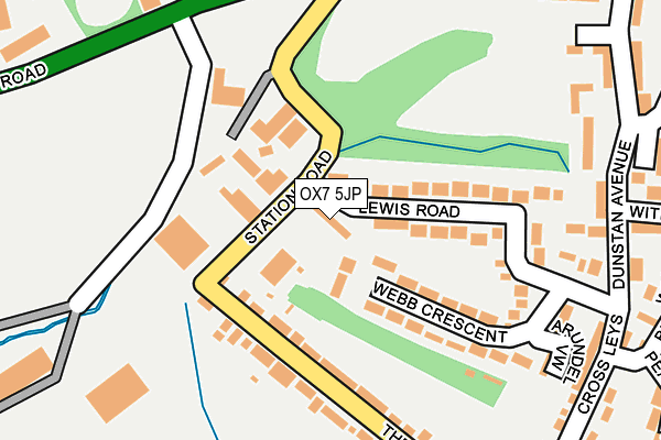 OX7 5JP map - OS OpenMap – Local (Ordnance Survey)