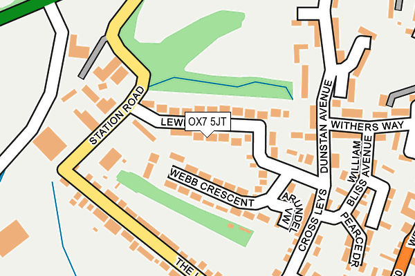OX7 5JT map - OS OpenMap – Local (Ordnance Survey)