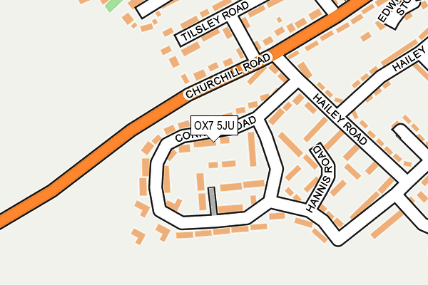 OX7 5JU map - OS OpenMap – Local (Ordnance Survey)