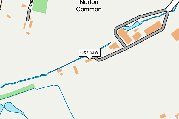 OX7 5JW map - OS OpenMap – Local (Ordnance Survey)