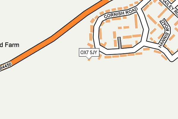 OX7 5JY map - OS OpenMap – Local (Ordnance Survey)