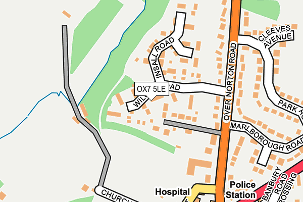 OX7 5LE map - OS OpenMap – Local (Ordnance Survey)