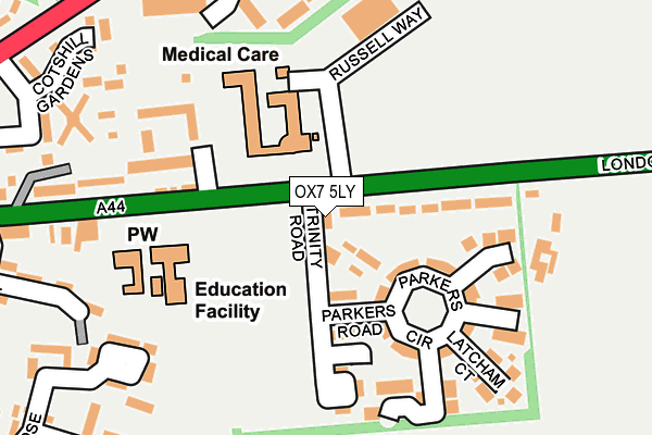 OX7 5LY map - OS OpenMap – Local (Ordnance Survey)