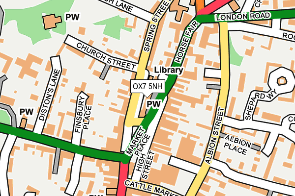 OX7 5NH map - OS OpenMap – Local (Ordnance Survey)
