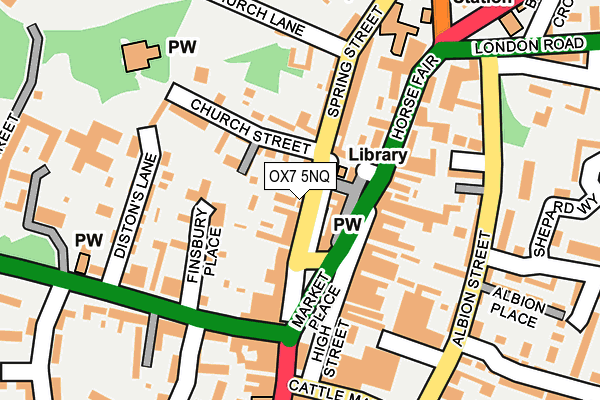 OX7 5NQ map - OS OpenMap – Local (Ordnance Survey)