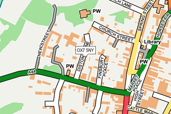 OX7 5NY map - OS OpenMap – Local (Ordnance Survey)