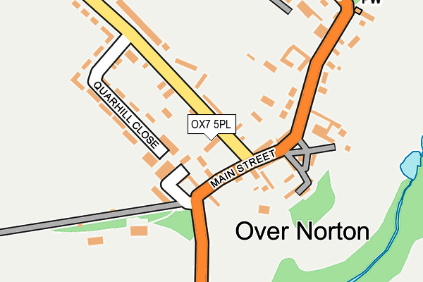 OX7 5PL map - OS OpenMap – Local (Ordnance Survey)
