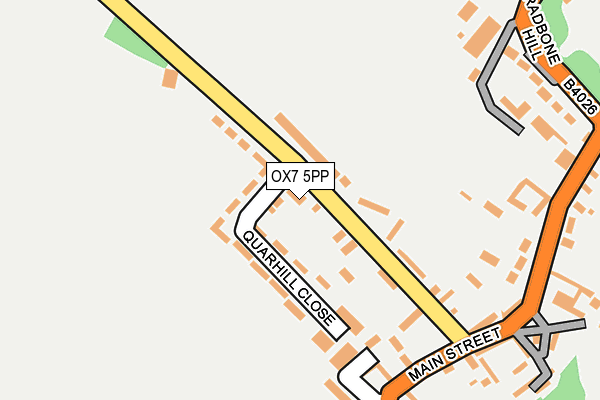OX7 5PP map - OS OpenMap – Local (Ordnance Survey)