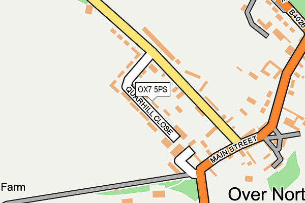 OX7 5PS map - OS OpenMap – Local (Ordnance Survey)