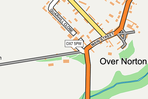 OX7 5PW map - OS OpenMap – Local (Ordnance Survey)