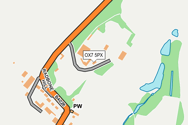 OX7 5PX map - OS OpenMap – Local (Ordnance Survey)