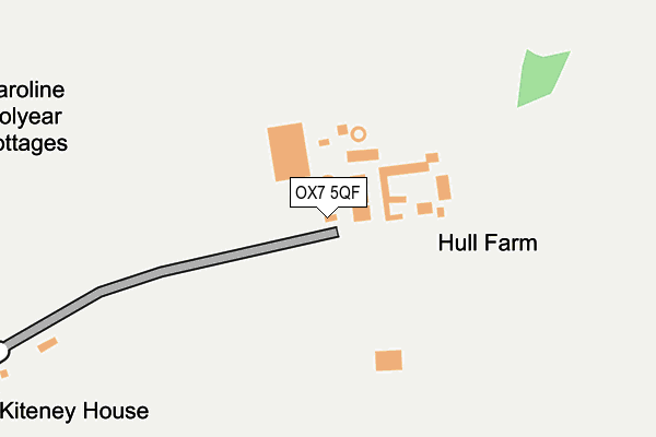 OX7 5QF map - OS OpenMap – Local (Ordnance Survey)