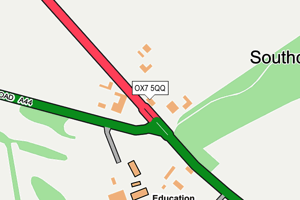 OX7 5QQ map - OS OpenMap – Local (Ordnance Survey)