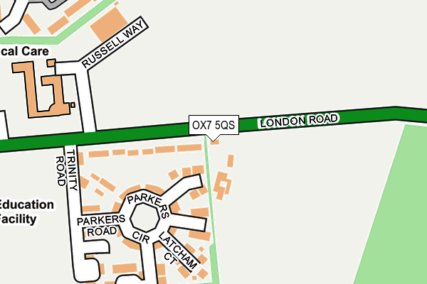 OX7 5QS map - OS OpenMap – Local (Ordnance Survey)