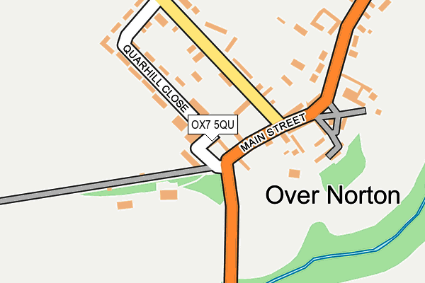 OX7 5QU map - OS OpenMap – Local (Ordnance Survey)