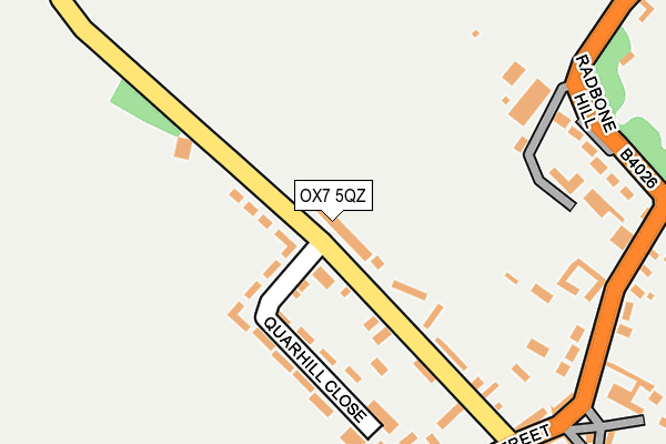 OX7 5QZ map - OS OpenMap – Local (Ordnance Survey)