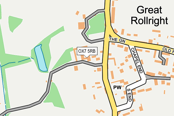 OX7 5RB map - OS OpenMap – Local (Ordnance Survey)