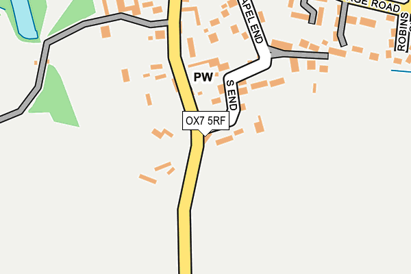 OX7 5RF map - OS OpenMap – Local (Ordnance Survey)