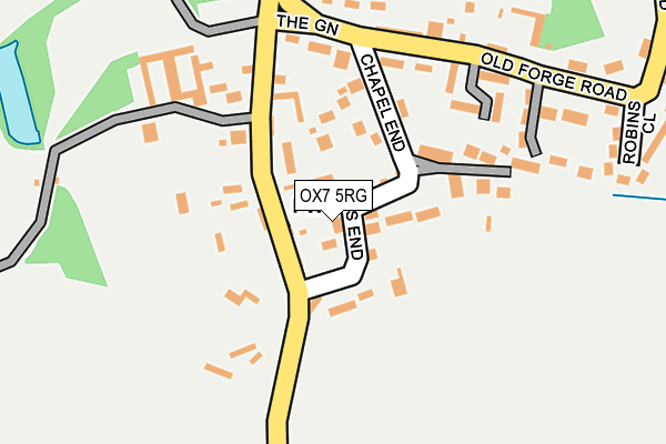 OX7 5RG map - OS OpenMap – Local (Ordnance Survey)